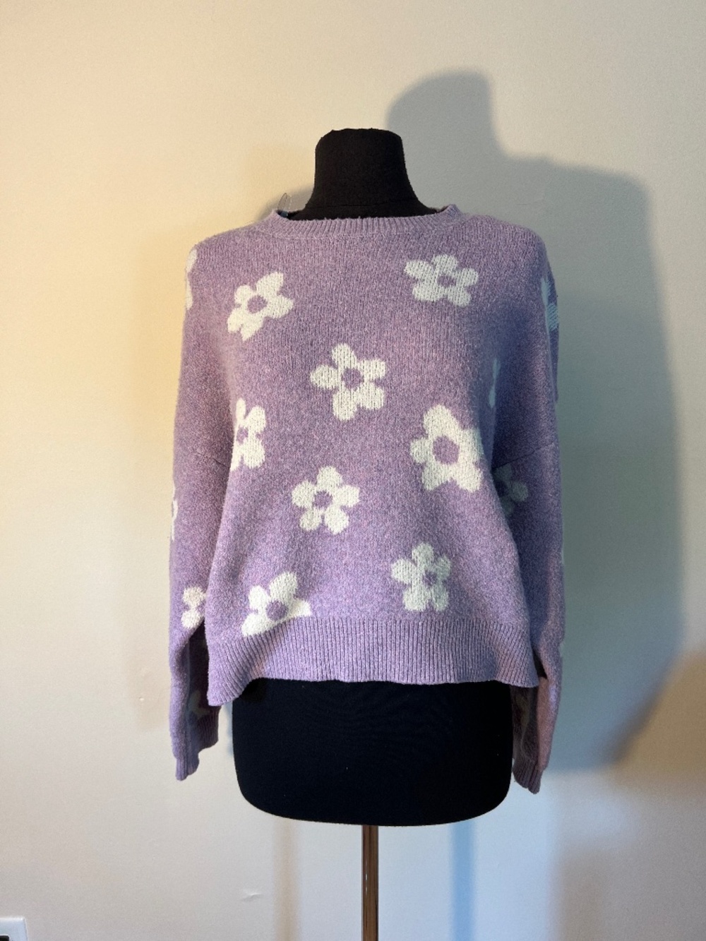 Major Label Group Pastel Purple Daisy sweater